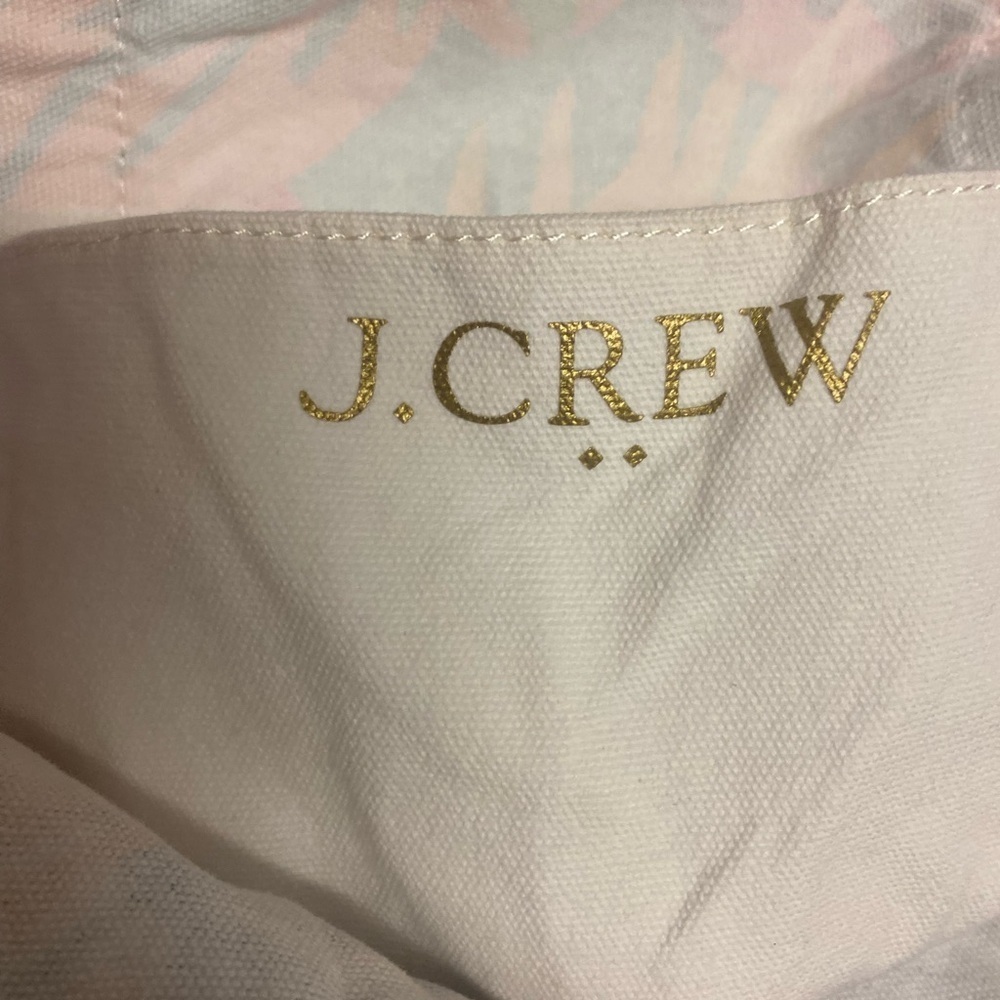 J. Crew Factory Multicolor Canvas Palm Leaf Tote - Picture 5 of 6